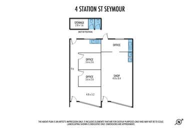 4 STATION STREET Seymour VIC 3660 - Floor Plan 1