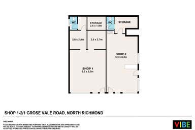 Shops 1 & 2, 1 Grose Vale Road North Richmond NSW 2754 - Floor Plan 1