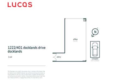 1222/401 Docklands Drive Docklands VIC 3008 - Floor Plan 1