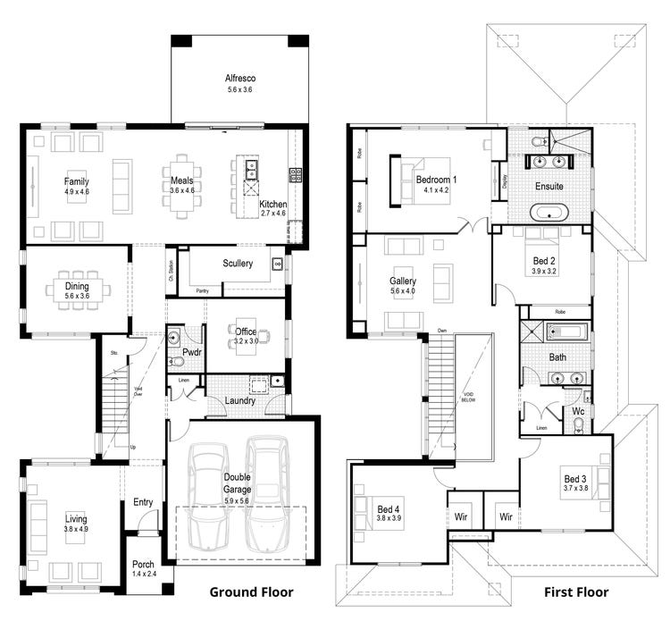 Champagne Home Design & House Plan by Hudson Homes