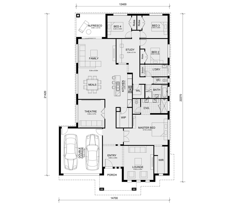 Saba 310 Home Design & House Plan by Mimosa Homes