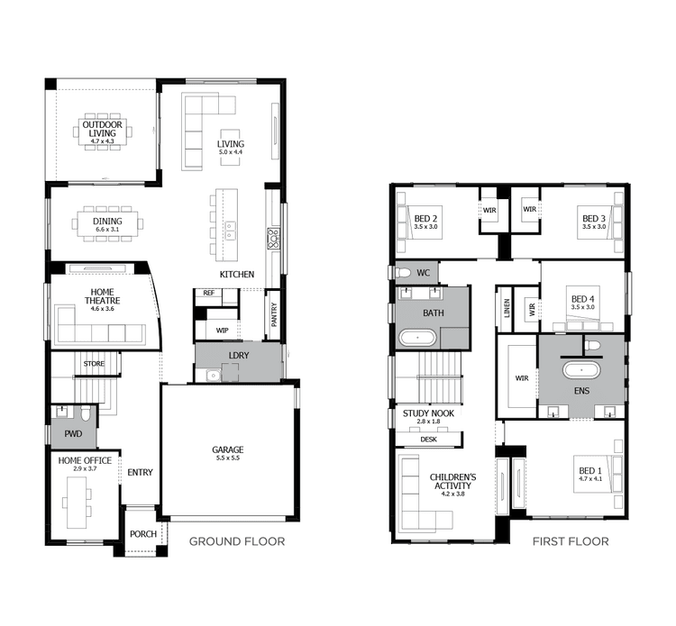 Chevron 37 Home Design & House Plan by MOJO Homes