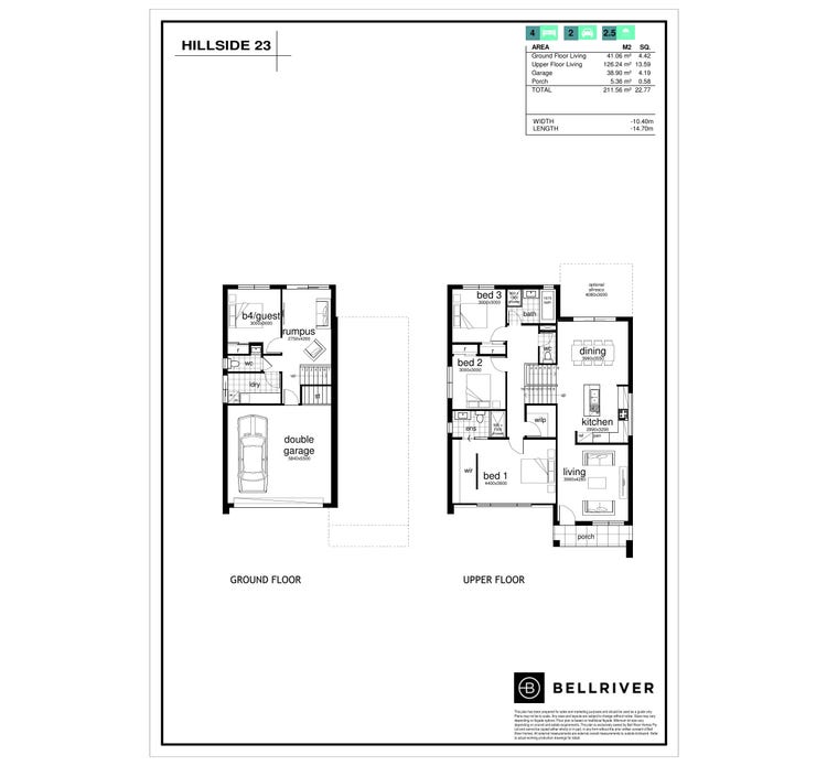 Hillside Home Design & House Plan by Bellriver Homes