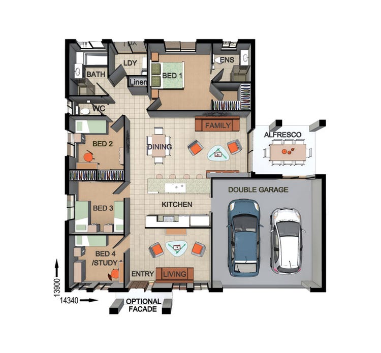 SL0409 Home Design & House Plan by Dixon Homes QLD