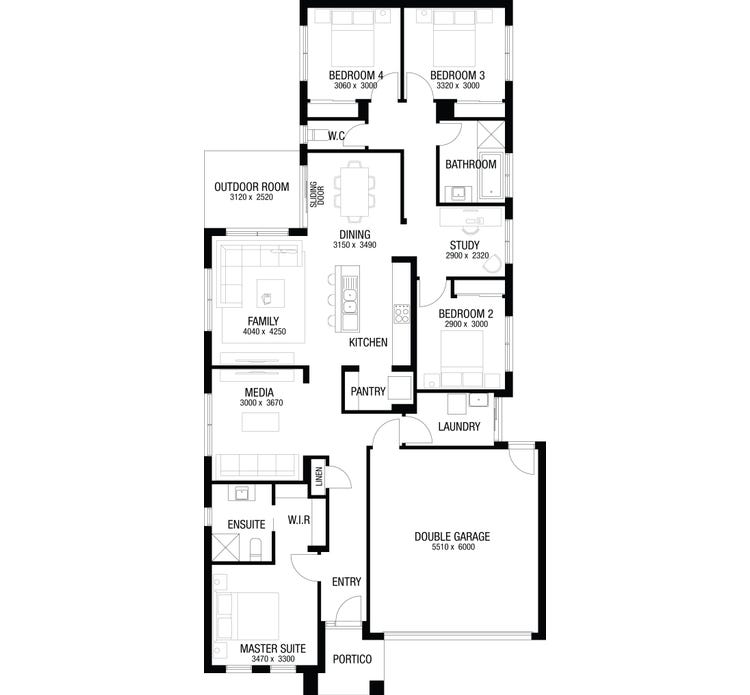 Avanti Home Design & House Plan by Metricon Homes QLD Pty Ltd