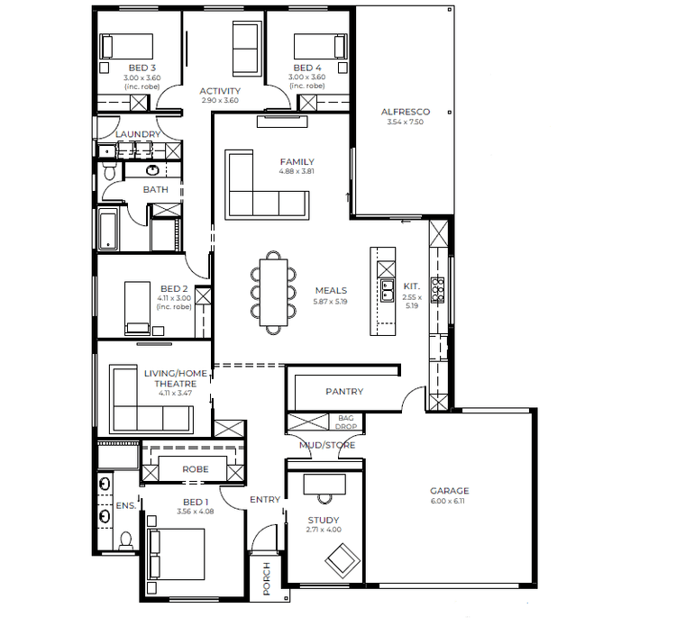 Emerald Home Design & House Plan by SA Housing Centre
