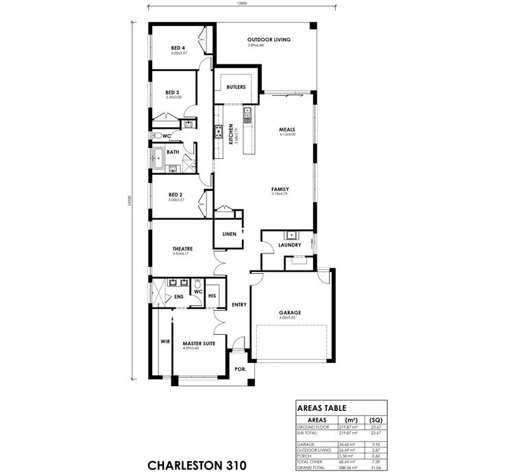 The Charleston 310 Home Design House Plan By Sjd Homes