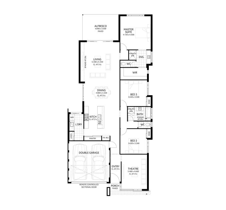 The Milan Home Design & House Plan by Plunkett Homes South West, Mid