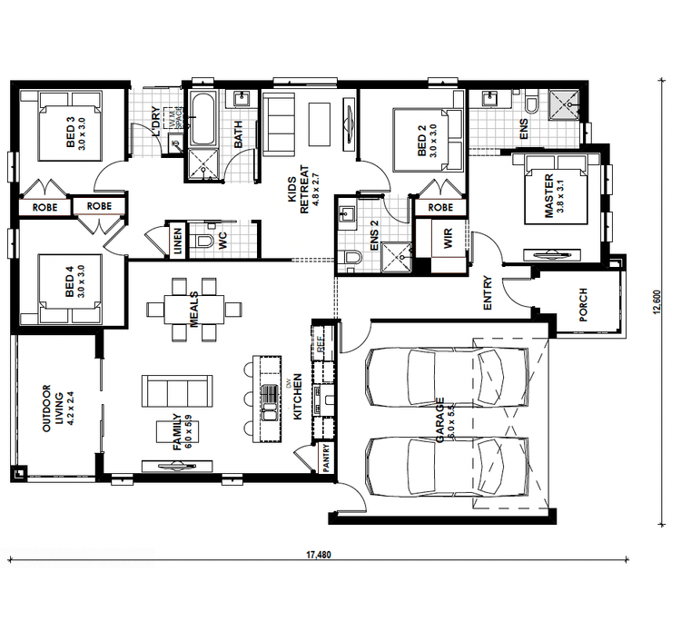 Oakridge 21GE Home Design & House Plan by Kingsbridge