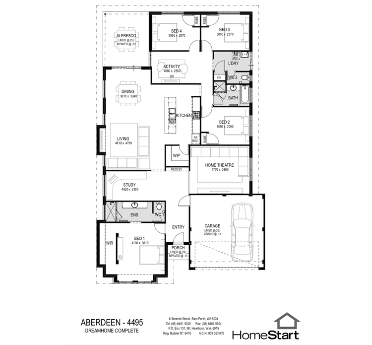 Aberdeen Home Design & House Plan by HomeStart Perth