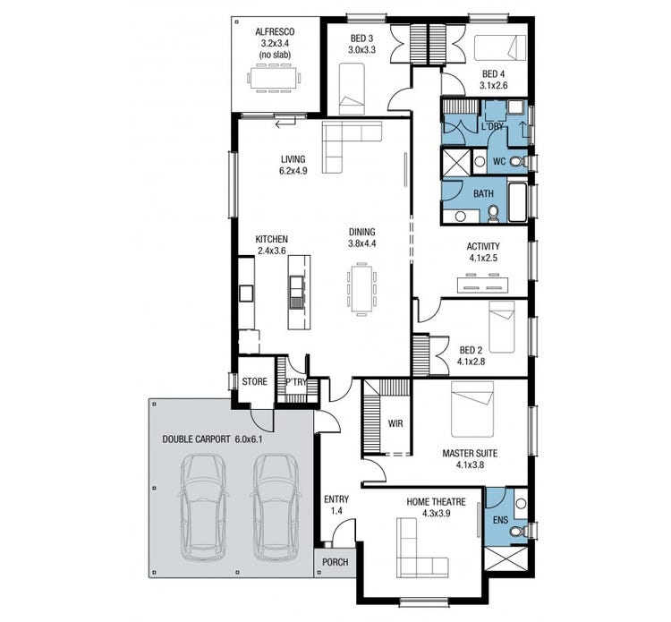 Tennessee Alfresco Home Design House Plan By SA Housing Centre