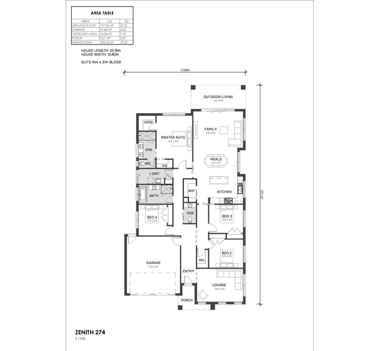 The Zenith Home Design & House Plan by SJD Homes