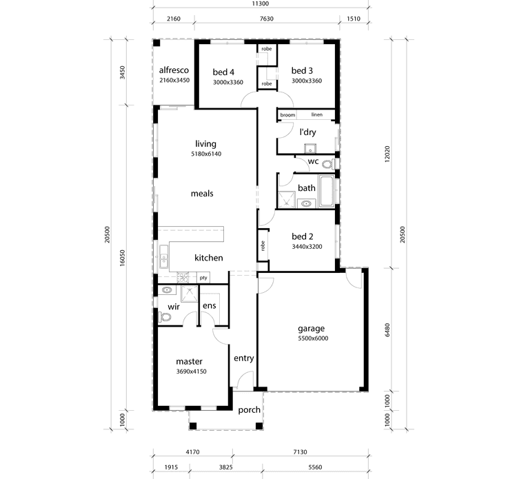 The Drysdale Floor Plan