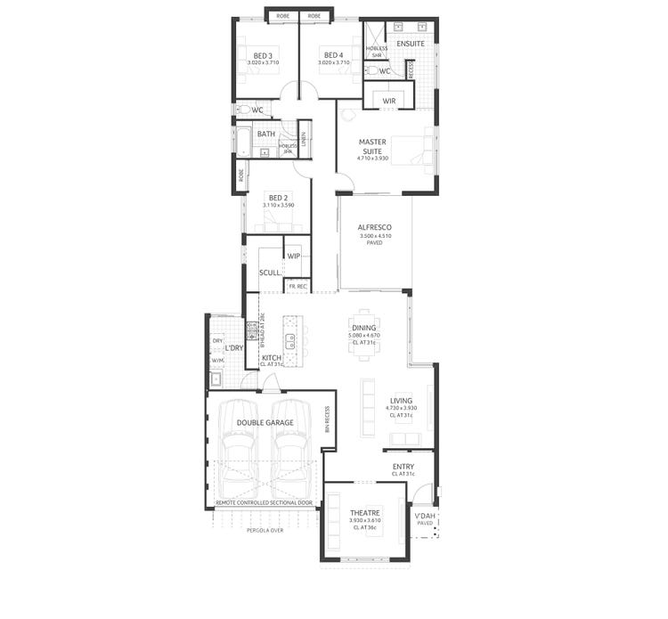 The Norfolk Home Design & House Plan by Plunkett Homes South West, Mid