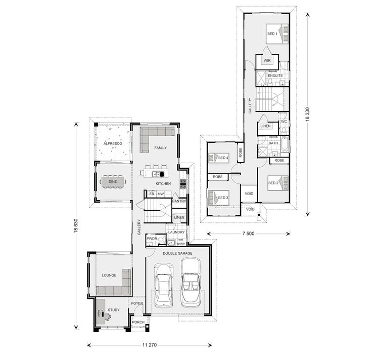 Galleria Two Story Home Design House Plan By G J Gardner Homes Toowoomba