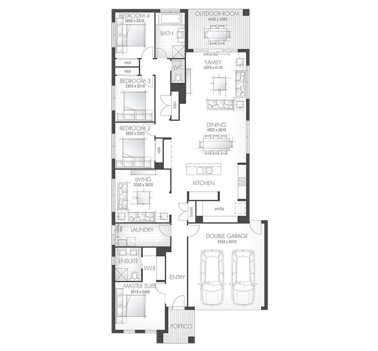 Bohemian Home Design &amp; House Plan by Metricon Homes QLD Pty Ltd