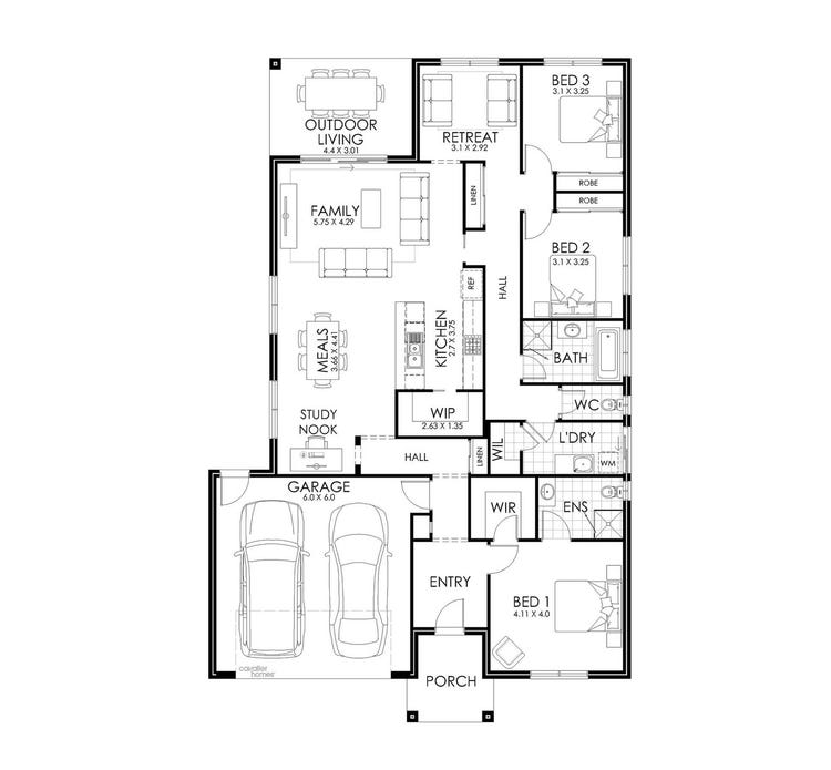 Ashfield Series Home Design & House Plan by Cavalier Homes Bendigo