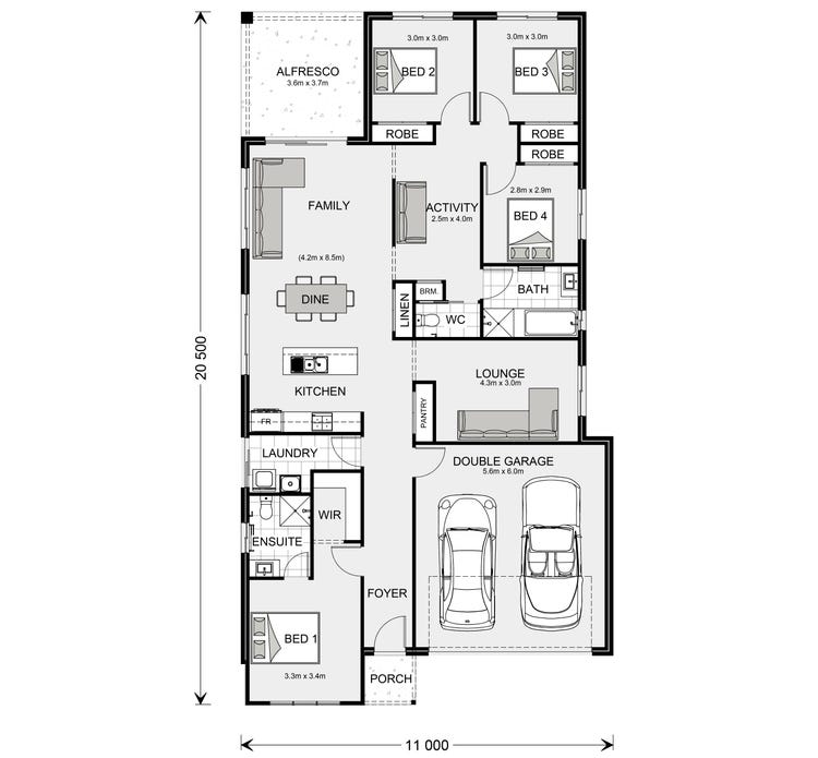 Paluma 207 Home Design & House Plan by G.J. Gardner Homes Northern Gold