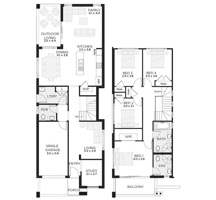 Toscano Narrow Design Home Design & House Plan by Champion
