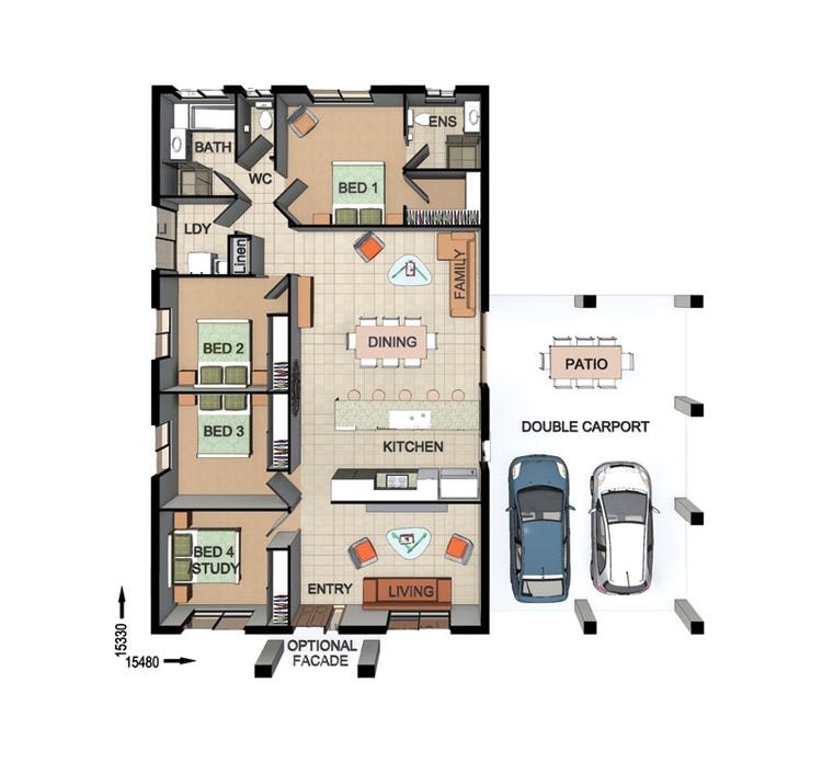 SL0403 Home Design & House Plan by Dixon Homes QLD