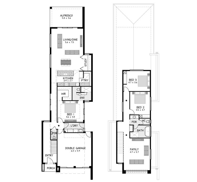 The Broadway - Arch. Home Design & House Plan by Rossdale Homes