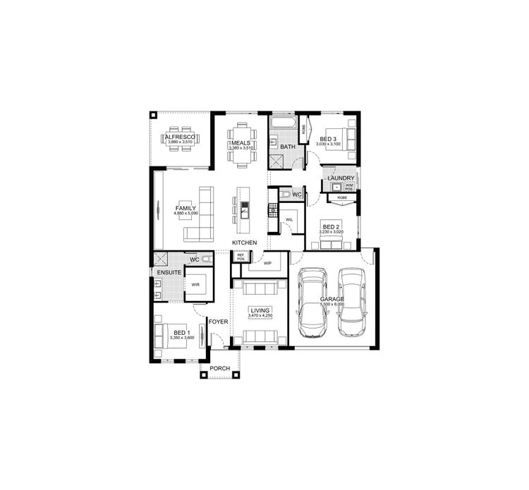 Johnston Home Design & House Plan by JG King Homes