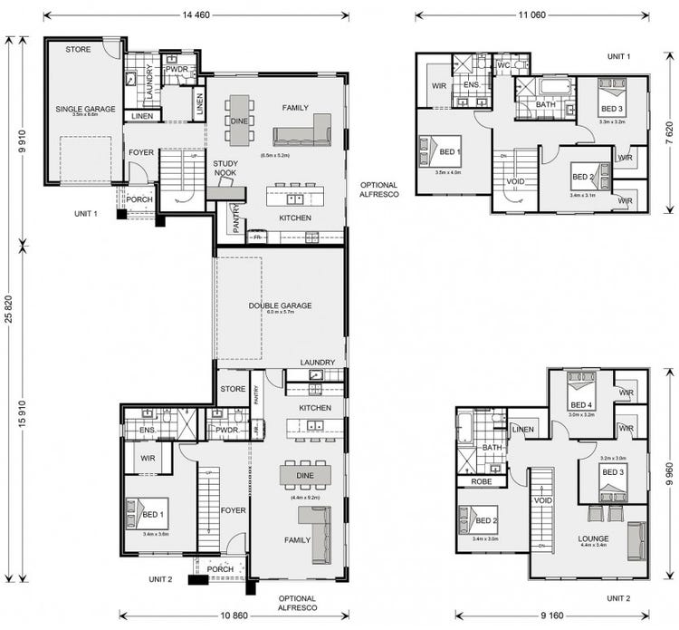 Caulfield Duplex Home Design & House Plan by G.J Gardner Homes ...