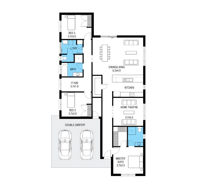 Maryland Home Design & House Plan by SA Housing Centre
