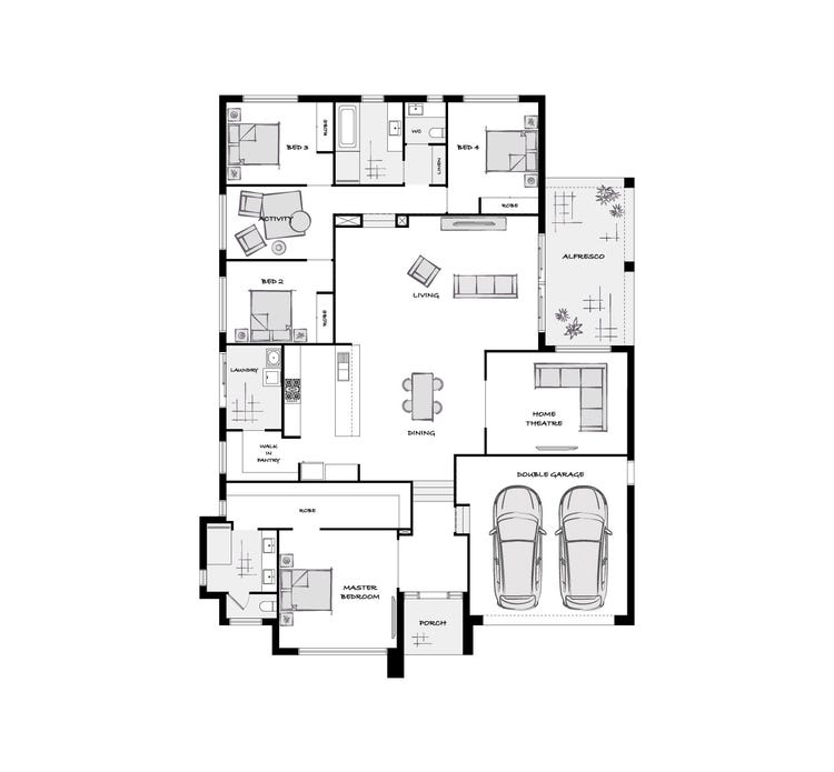 The Cavalli Home Design & House Plan by Weeks Homes