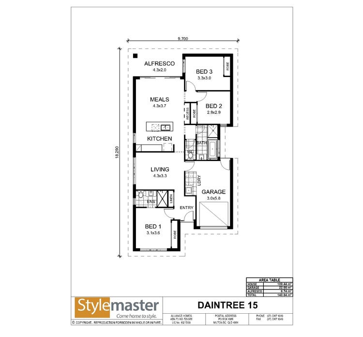 Daintree Home Design & House Plan by Stylemaster Homes
