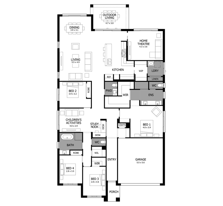 Oasis 31 Home Design & House Plan by Mojo Homes