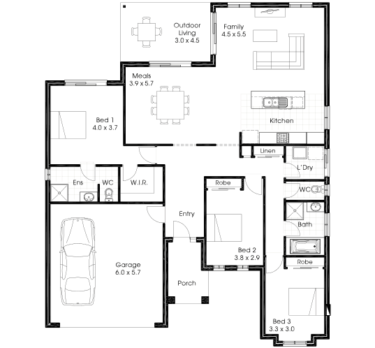 Bayview Series Home Design & House Plan by Cavalier Homes Bendigo