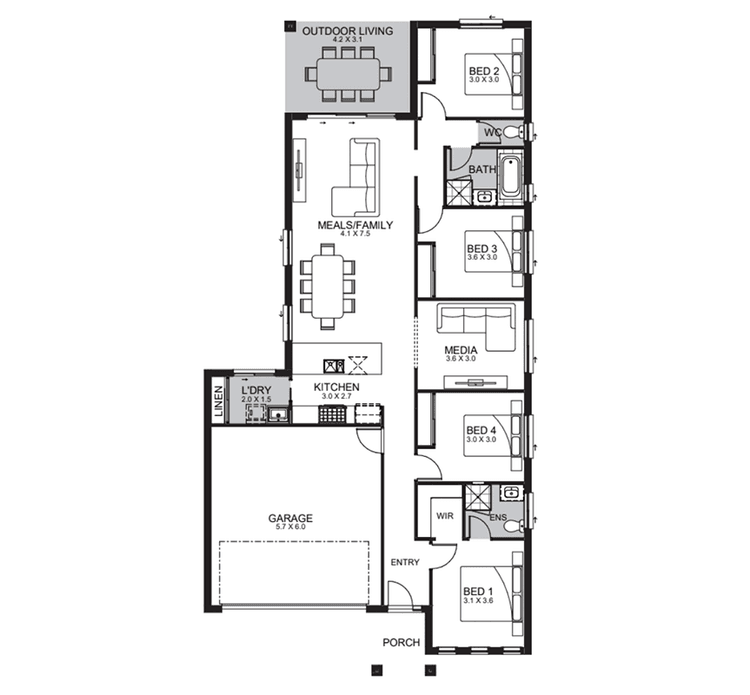 Moreton 193 Home Design & House Plan by Orbit Homes