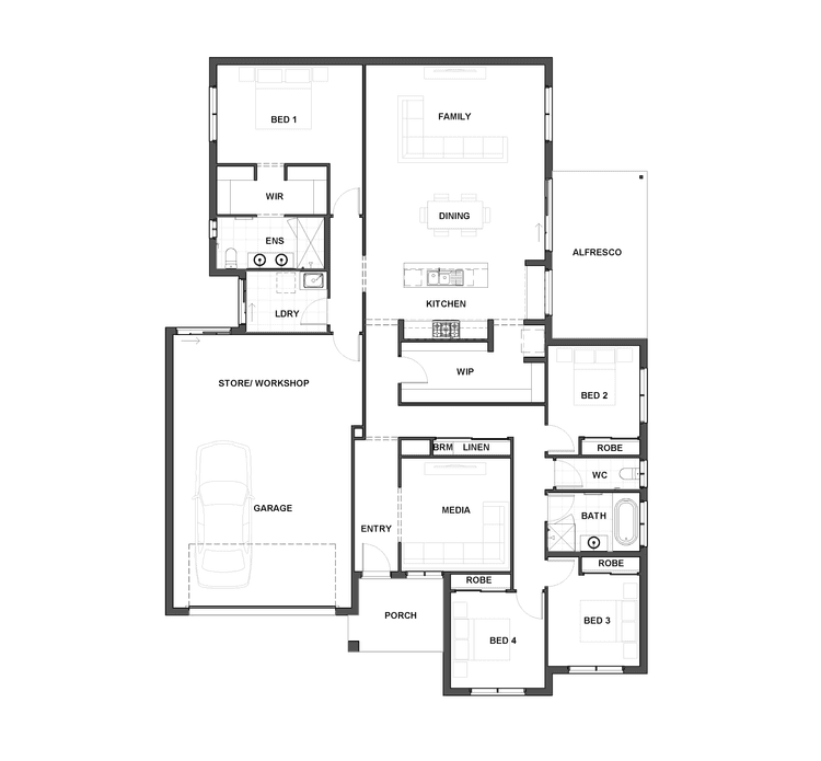 Rundall 284 Home Design & House Plan By Arista Homes