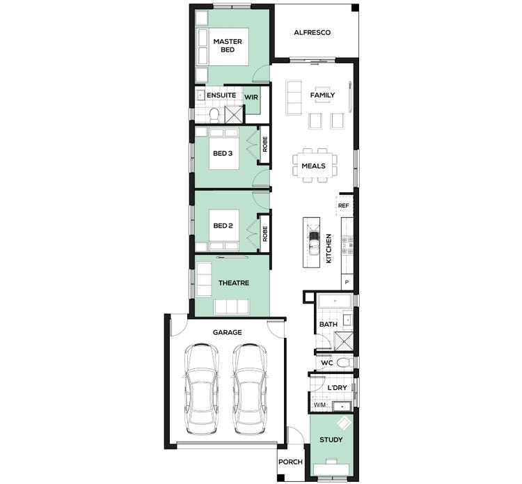 Cashmere 201 Home Design & House Plan by Omnia Homes