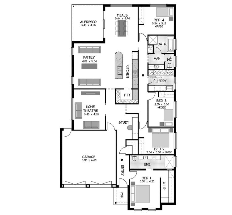 Piccadilly Home Design & House Plan by Rossdale Homes