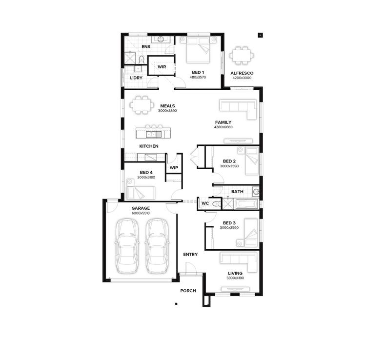 Lewis Home Design & House Plan by Burbank Homes