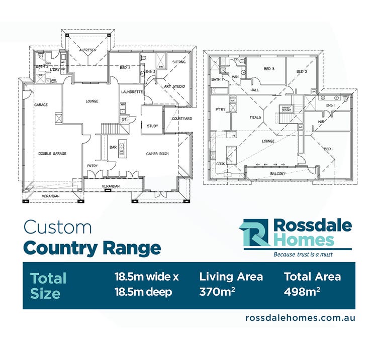 Templeton - Custom Country Home Design & House Plan by Rossdale Homes