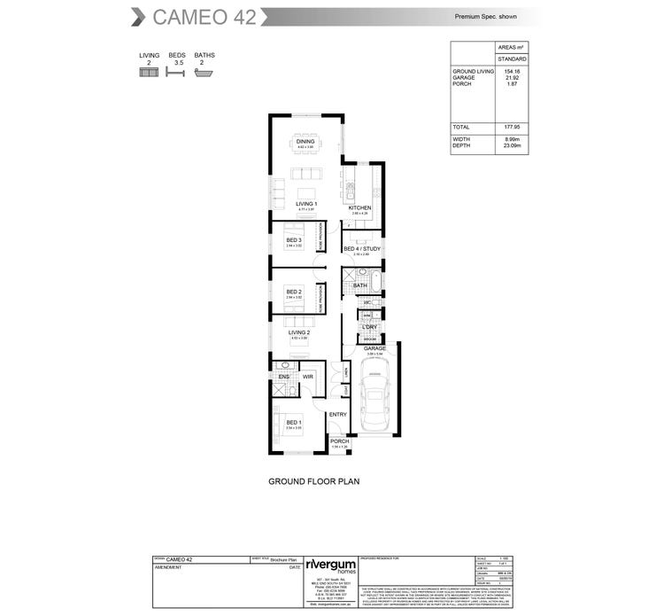 Cameo 42D Home Design & House Plan by Rivergum Homes