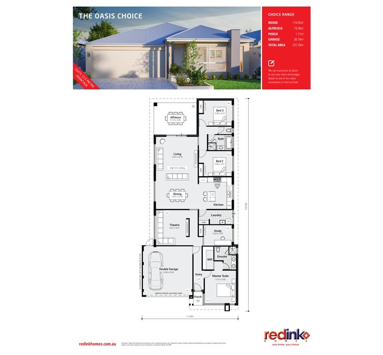 The Oasis Home Design & House Plan by Redink Homes