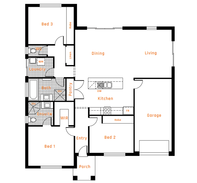Wallis 142 Home Design & House Plan by HPG Homes