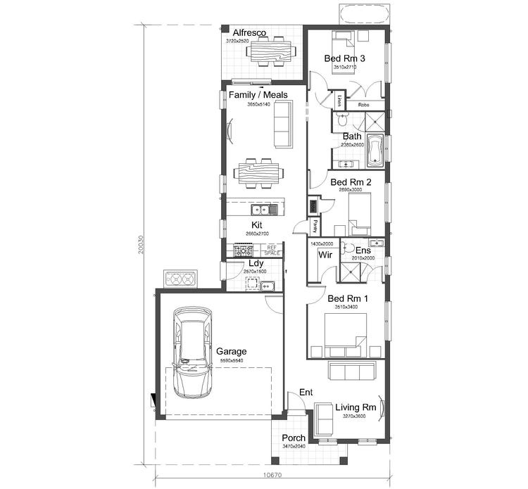 Sera 3 Bedroom Home Design House Plan