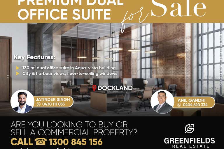 Commercial Office Space, 1418 1419, 401 Docklands Drive Docklands VIC 3008 - Image 1
