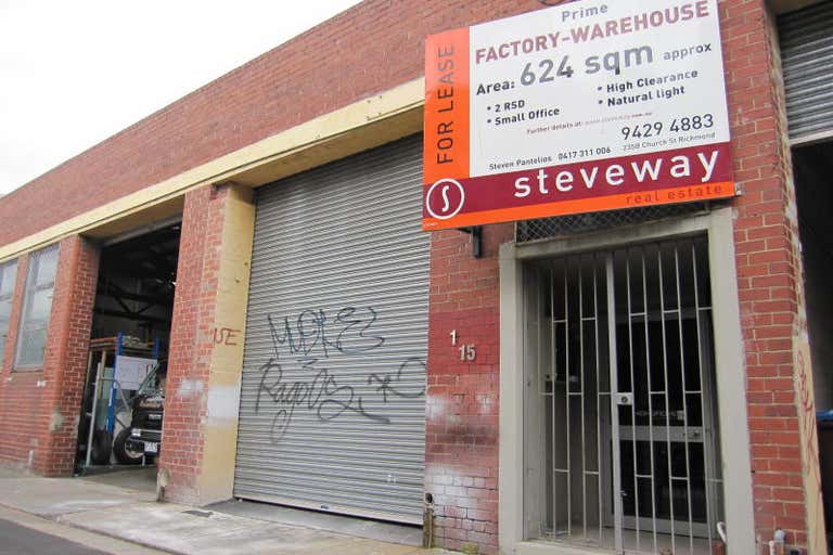 Factory 1, 15-17 Cubitt Street Richmond VIC 3121 - Image 1