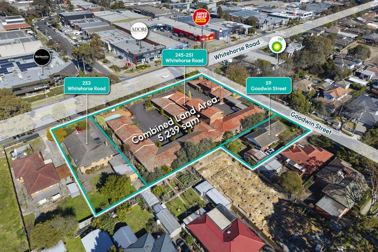 Nunawading Motor Inn, 245-251 & 253 Whitehorse Road & 59 Goodwin Street Blackburn VIC 3130 - Image 1