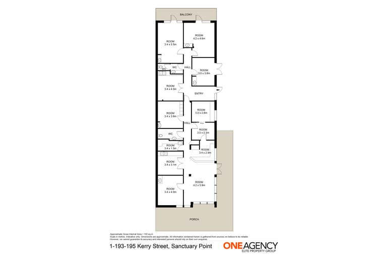 1/193-195 Kerry Street Sanctuary Point NSW 2540 - Floor Plan 1