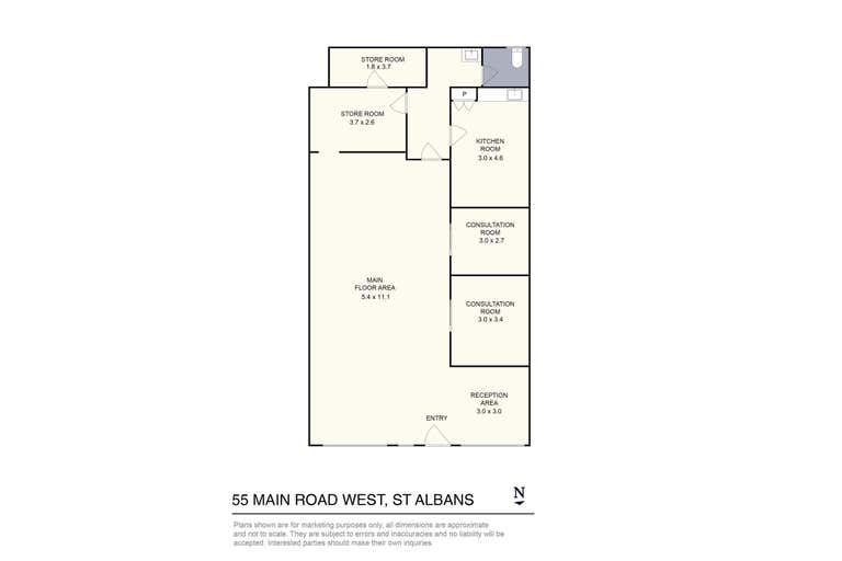 55 Main Road West St Albans VIC 3021 - Floor Plan 1