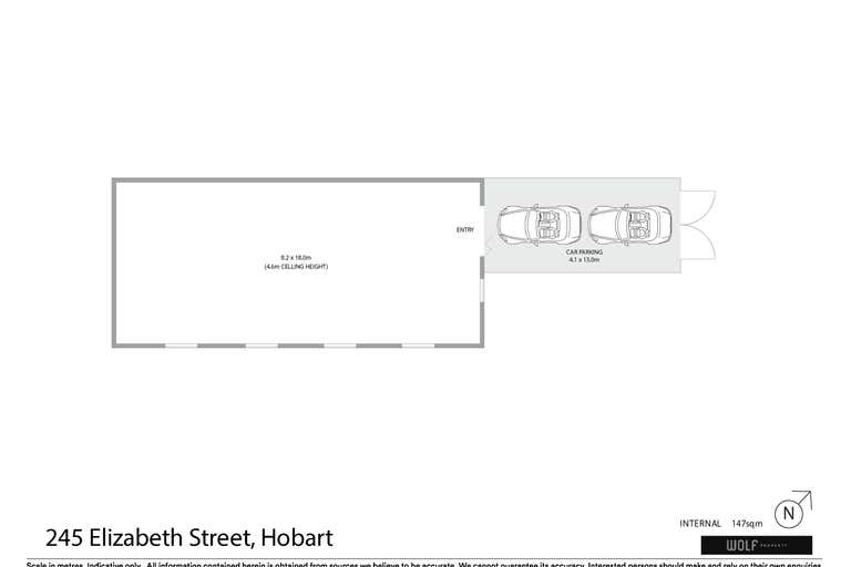 Part of 245 Elizabeth Street Hobart TAS 7000 - Floor Plan 1