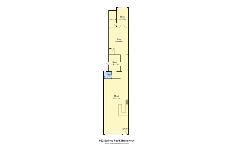 852 SYDNEY ROAD Brunswick VIC 3056 - Floor Plan 1