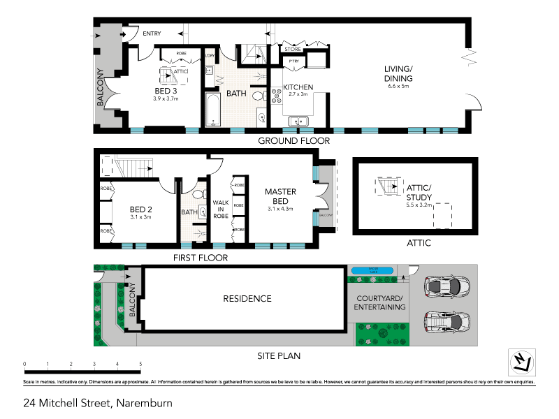 这是一处位于"新南威尔士州naremburn,24 mitchell street"的住宅